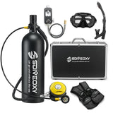 2L Scuba Diving Equipment/gear D Set Mini Tank Mask/Adapter Cyder Oxygen Bottle Underwater Snorkeg