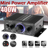 Mini Amplifier AK170 12V Dual Channel 20W+20W HIFI Digital Stereo Audio Power Amplifiers Home Car Radio Microphone