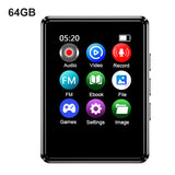 8/16/32/64G MP3 1.8inch Touch Screen Mini Music Player Bluetooth-Compatible 5.0 HIFI Sound for E-Book FM Radio