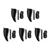 Goat Horns Mug 230ML Stainless Steel Vacuum Cup with Rope-Black