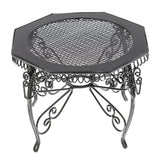 1:12 Miniature Garden Furniture Set Octagonal Table And Chairs Dollhouse Patio Outdoor Accessories