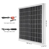 300W Solar Panel with 10A-100A Controller Set 18V ETFE Solars Plate for Home Outdoor RV Car Charging Emergency Energy Storage