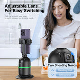360 Auto Face Tracking Holder Smart Selfie Gimbal Stabilizer Cameraman Gesture Control QR Phone Clamp 1/4"for Vlog
