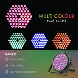 3W*60 RGB Stage Light party wedding disco lights dmx 512 sound control dj ballroom club stage lamp 3 in 1 par light