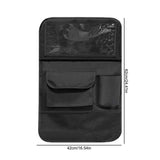Behind Seat Organizer With Foldable Table Tray Car Organizers And Storage For Drin Tablet Travel
