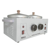 Double Wax Heater Warmer Electric Paraffin Heater Dual Hot Facial Skin  For Hair Removal cera