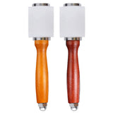 Carving Hammer, DIY Leather Craft Mallet, Cowhide Sewing Rod, Plastic Straight Wood Handle 8.26 Inches A