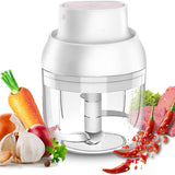 8.45oz/250ml Electric Mini Garlic Chopper, Food Processor, Portable Cordless Garlic Mincer Masher