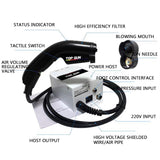 Multifunctional, efficient ion air electrostatic dust removal gun, ionizing hair dryer, static elimination