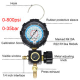 R134A Air Conditioner Low and High Pressure Gauge for R410A R22 R404A A/C Diagnostic Refrigerant Charging Tool