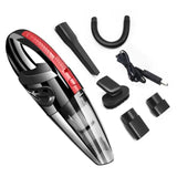 Cordless Powerful Cyclone Suction Portable 120W Rechargeable Car Vacuum Cleaner - Handheld, Quick Charge for Home & Pet Hair