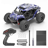(Blue) Digital Control R/C Crawler 4WD All Terrain Model Car Toddler Electronic Gift