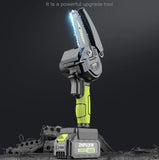 4 Inch Mini Electric Chain Saw With Indicator Rechargeable Woodworking Tool For 21V Battery