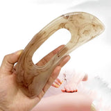 Crescent curved Gua Sha board, beeswax acupuncture point, dredge meridian, long handle massage, rolling stick, shoulderk
