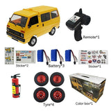 (3 batteries Red) Model Bus Toy Remote Control Car Minivan Children Best Birthday Gift Toys