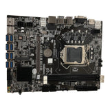 B250C BTC Miner Motherboard 8 Graph Card DDR3 Memory Integrated VGA Interface