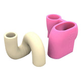 Silicone Vase Mold,U-Shaped Column Casting Mold for DIY Pen Holder Flower Pot