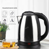 2.0L stainless steel electric kettle Sier gray Base Separation Desion Rust-resistant Durable for Home Office During Travel