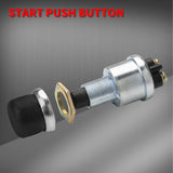 Starter Switch 12V / 24V Waterproof Push Start Button 50A Heavy Duty Momentary Weatherproof for Horn Engine Car