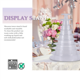 10 Tier Cupcake Holder Round aron Tower Stand Clear Cake Display Rack for Wedding Birthday Party Decor