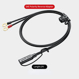 60cm Extension Cable Adapter SAE to O Ring Terminal Harness Quick Disconnect 10A Fuse for Tractor Motorcycle Trucks Cars RV