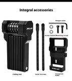ESLNF Bicycle Folding Battery Car Alloy Shear And Compression Anti-theft Outdoor Mountain Bike Combination Lock