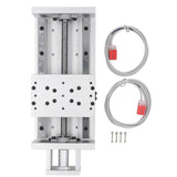 Electric Linear Rail Guide 200mm Stroke 1605 Ballscrew Linear Motion Stage Table with Limit Switch for NEMA23 Motor