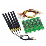5Pcs 2.4Ghz 512 Transmitter Receiver 2 in 1 Module Wireless PCB Board with Antenna for DMX Stage Light