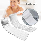 Cushion Extra-Large Full Body Bath Tub Pillow Non-Slip Spa Bathtub Mat Mattress Pad Super Thick Breathable 3D Mesh Layers