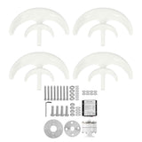 Wind Turbine Set Vertical Axes 4 Blade Wind Power Generator Electricity Producer Device 800W12V