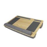 Laptop Desk with Phone Holder Tablet Slot Handle Lap Desktop Bracket Wrist Pad