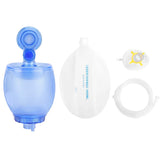 PVC Self-help Manual Resuscitator Bag Kit For Simple Breathing Apparatus Tool Respiration Resuscitation Blue Children