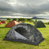 Camping Ultralight Waterproof Single Layer Portable Tent Anti-UV Coating UPF 30+ for Outdoor Beach Fishing
