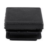 40 Pcs Plastic Square Blanking End Caps Tube Inserts X 25Mm