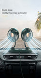 Portable Mini USB Fan, Silent, Handheld, Double Head, Air Coog, Office, Car, Home, Room, Table Fans, Creative, 4.5"