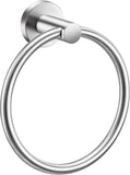 (silver) Towel Ring Brushed Nickel Wall Mounted Towel Rack For Bathroom Kitchen 1 Piece (golden Diameter 160)