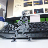 Multi Jointed Movable 3D Printed Mannequin Toucky PVC Model Lucky 13 Full Body Activity Robot Action Figures, Durable