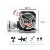 High Precision Hv4 Diameter 110Mm Vertical and Horizontal Milling Machine Horizontal Vertical Rotary Table High Precision