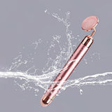 Roller Natural Jade Skin Care Massage Face Neck Body Pink Rose Quartz Electric Facial Massager Beauty Lift Slimming Tool