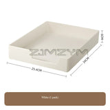 File Box Superimposed Magazine Document Storage Rack Multifunctional Paper Tray Desk Organizer Office Accessories