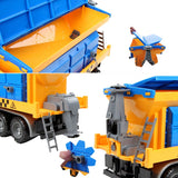 Friction Powered Snow Removal Plow Truck Construction Toy,Inertia Repair Car Toy, Engineering Vehicle,Toys For Children 2-6 Year