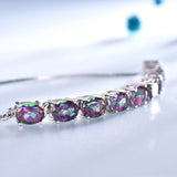 Topaz Adjustable 925 Silver Bracelet