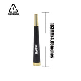 CRUSHER Metal Cone Herb Pipe with 5MM Activated Carbon Filter Removable Dry Burning Tobacco Pipes Smoking Accessories