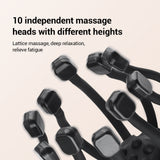 4 Modes Electric Head with Bluetooth Music 10 Claws Octopus Scalp Vibration Massager For Stress Relief Improve Sleep