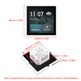 4-inch LCD Touch Screen Tuya Home Panel WiFi Smart Scene Wall Switch ZigBee BT Function APP Remote Control