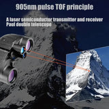 1500m for Adults 8x40 with Rangefinder and Compass IP65 Waterproof Marine UHD Binoculars Field of View 8°,