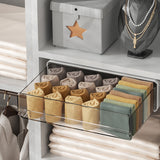 Self-Adhesive Drawer Undertable Hidden Box Organizer Desk makeup Stationery Rack Underwear Sundries Storage