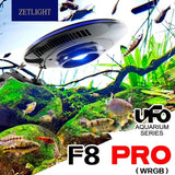 ZETLIGHT 2022 New UFO F8 PRO Algae Bursting Lamp Rainforest Freshwater Aquatic Plant Light Stream Landscaping
