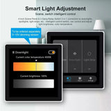 Control Smart Automation System Tuya Switch Scene Panel Intelligent Home Touch Screen Zigbee