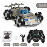Straight drift high-speed racing 2.4G remote control spray music light USB charging children's toy car